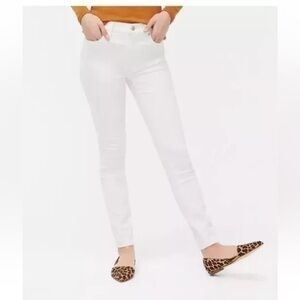 J Crew Factory 9" White High Rise Skinny Jeans Size 25 AK526